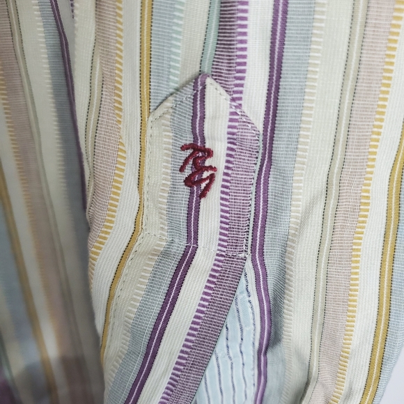 Robert Graham Multi-Color Stripe Button Down Shirt - Picture 5 of 11